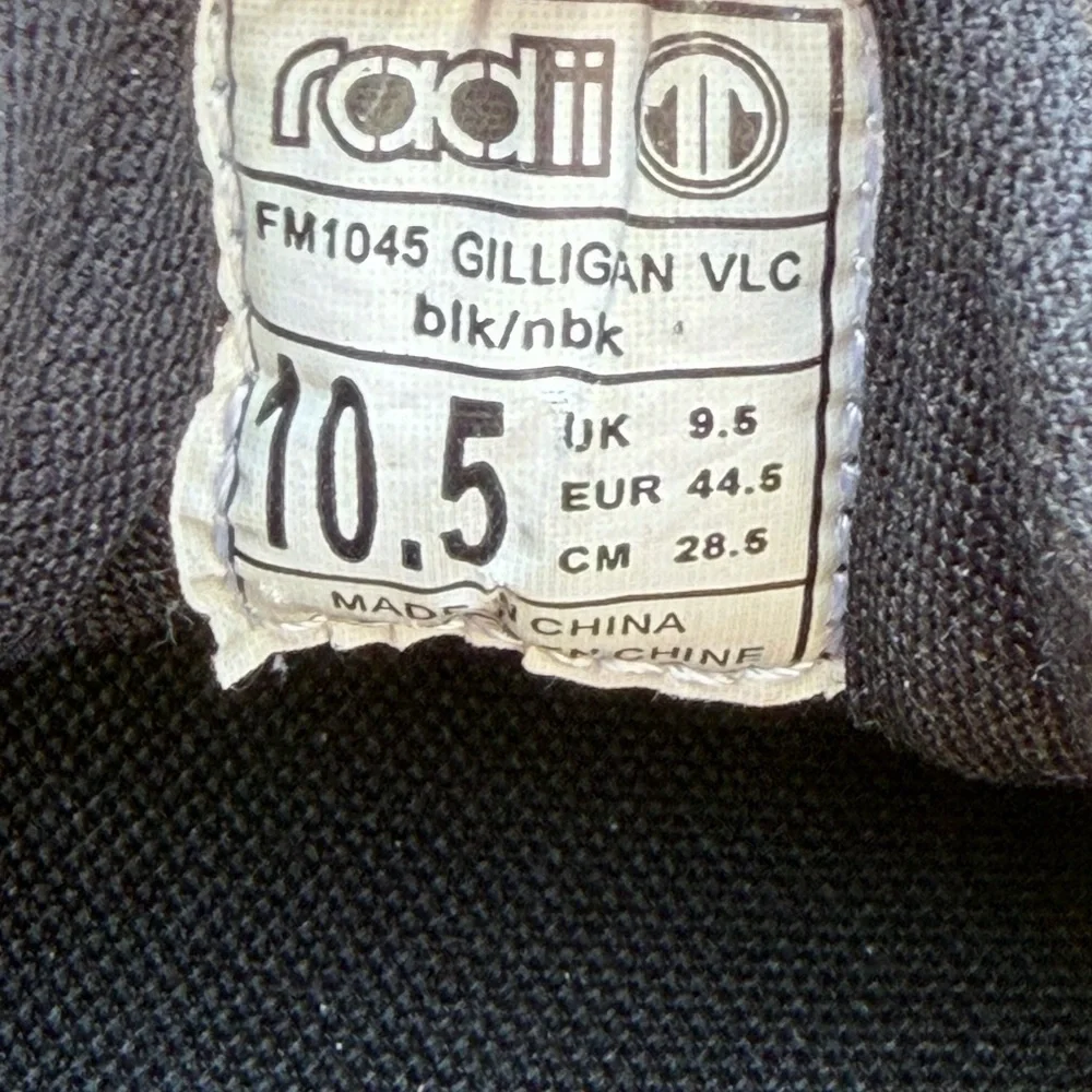 NWT Radii Footwear Gilligan Black Nubuck Size 10.5 Lace Up Men’s Boat Shoe M2